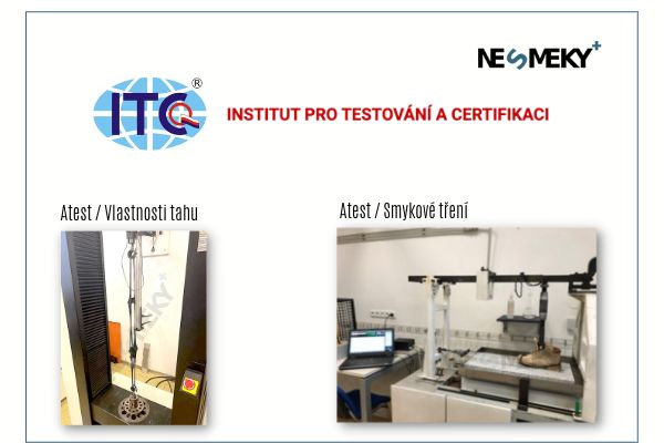 Atest Nesmeky plus/Nesmeky v laboratoři ITC